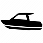 boat icon black