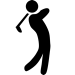 golf icon black